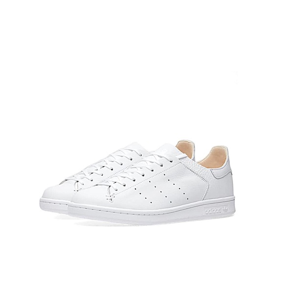 adidas stan smith leather sock white